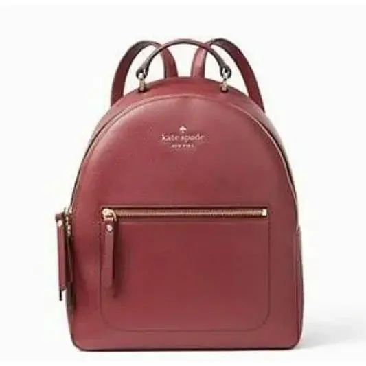Kate Spade New York Thompson St Brooke Leather Backpack Sienna w Dust Bag