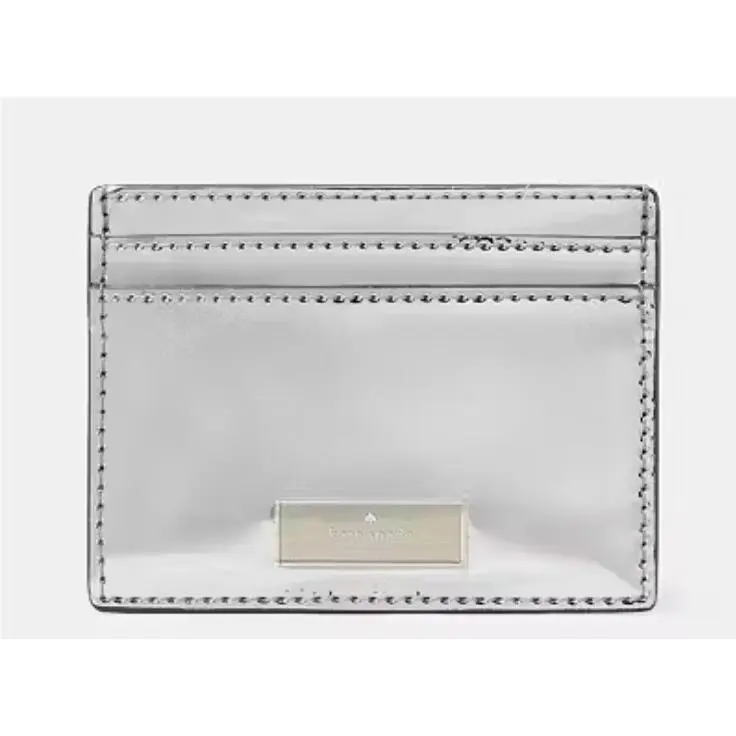 Kate Spade Bridget Mirror Metallic Small Slim Card Holder 3 X 4
