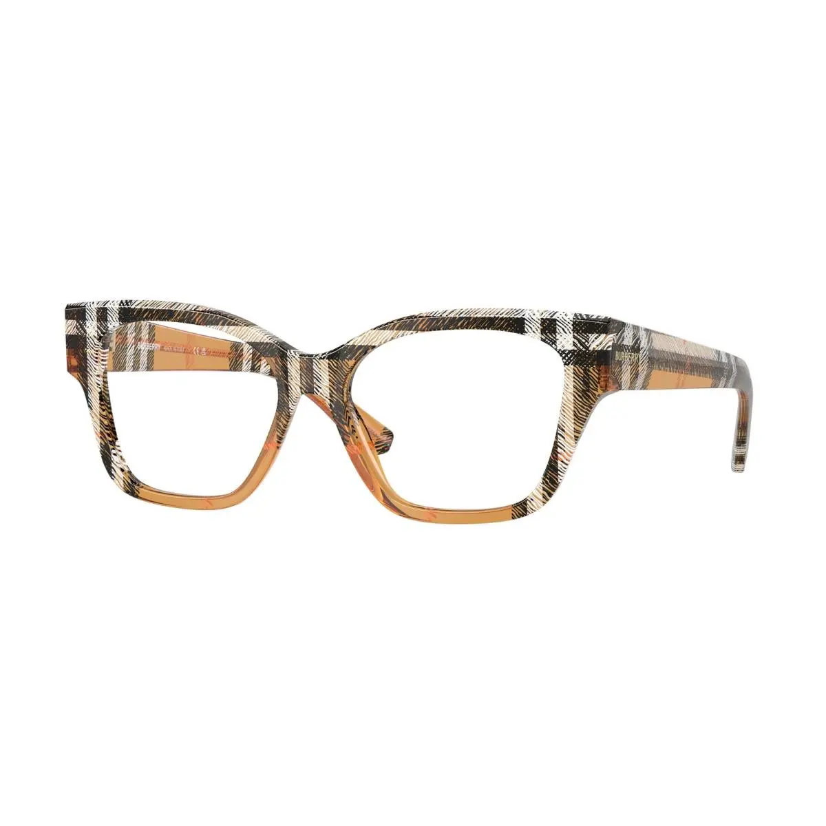 Burberry BE 2420 Check Sand Demo Lens 4146 Eyeglasses