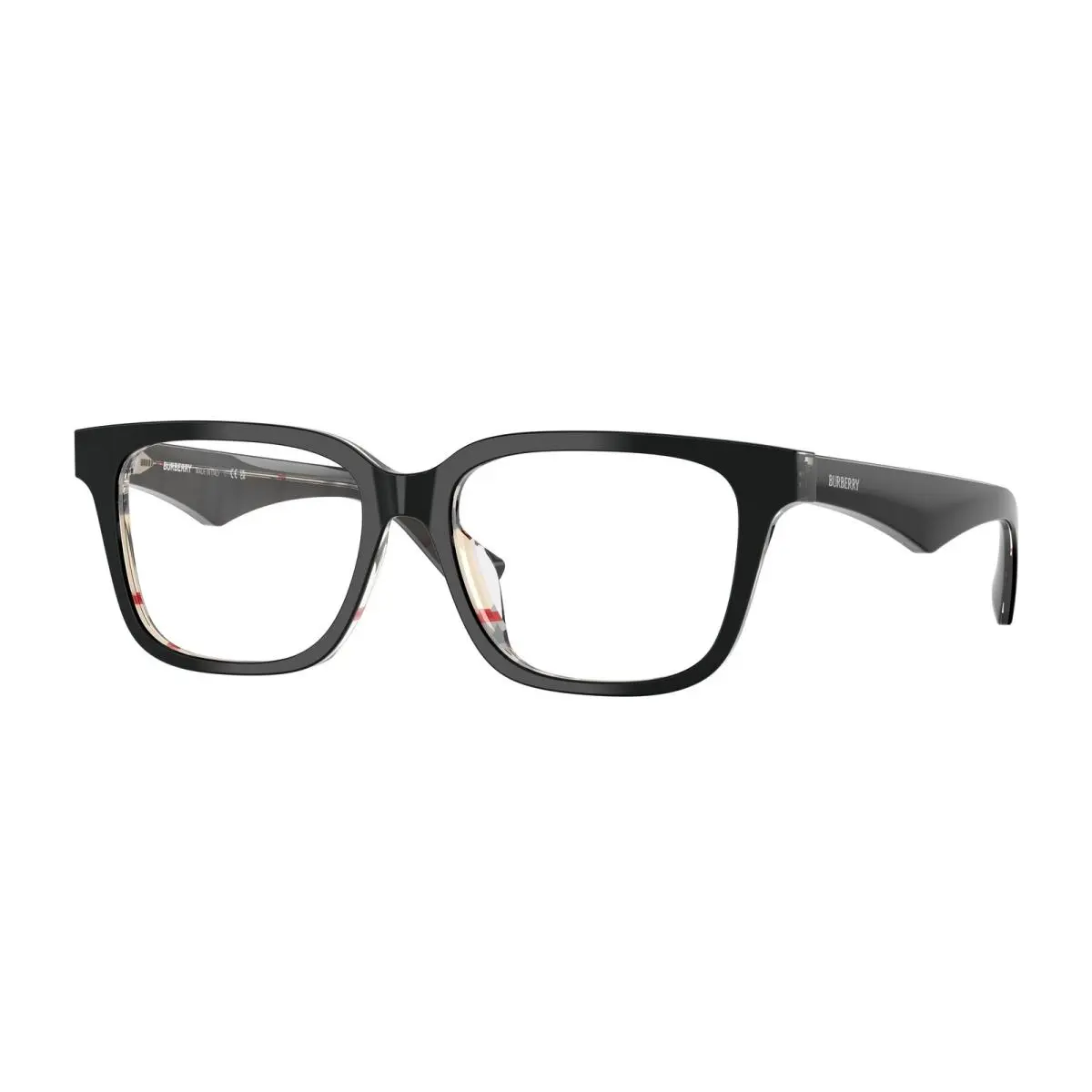 Burberry BE 2425 D Top Black on Vintage Check Demo Lens 4121 Eyeglasses
