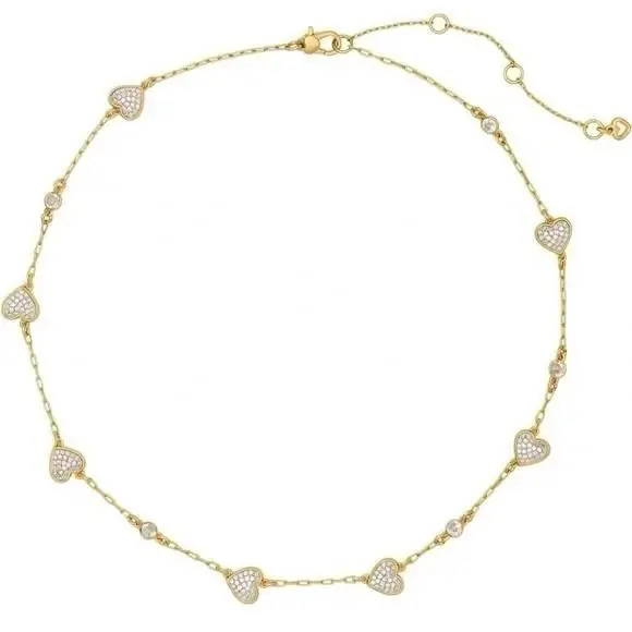 Kate Spade with All My Heart Pavé Scatter Necklace. Retail
