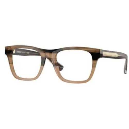 Burberry BE 2445 F Striped Beige Gradient Demo Lens 4207 Eyeglasses