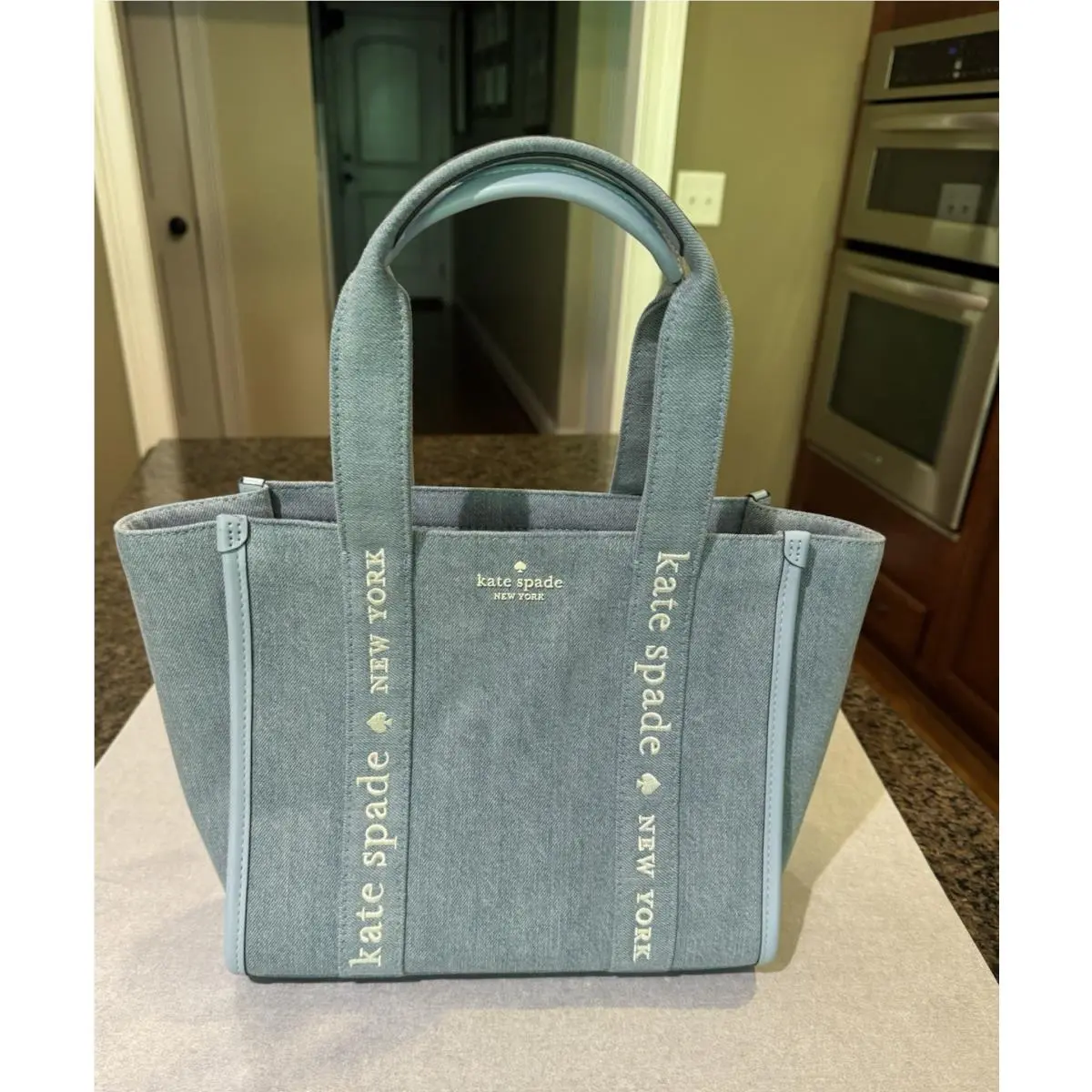 Kate Spade Kip Blue Denim Small Tote - KL065