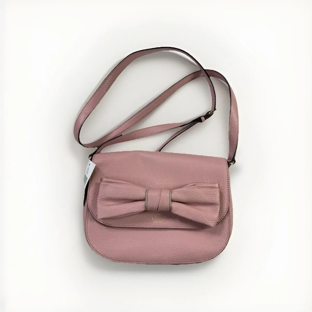 New Kate Spade Adelaide Rosewood Place Pink Bonett Bow Handbag Satchel