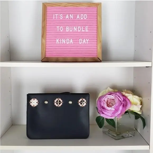 Kate Spade Black Large Kelli Pouch
