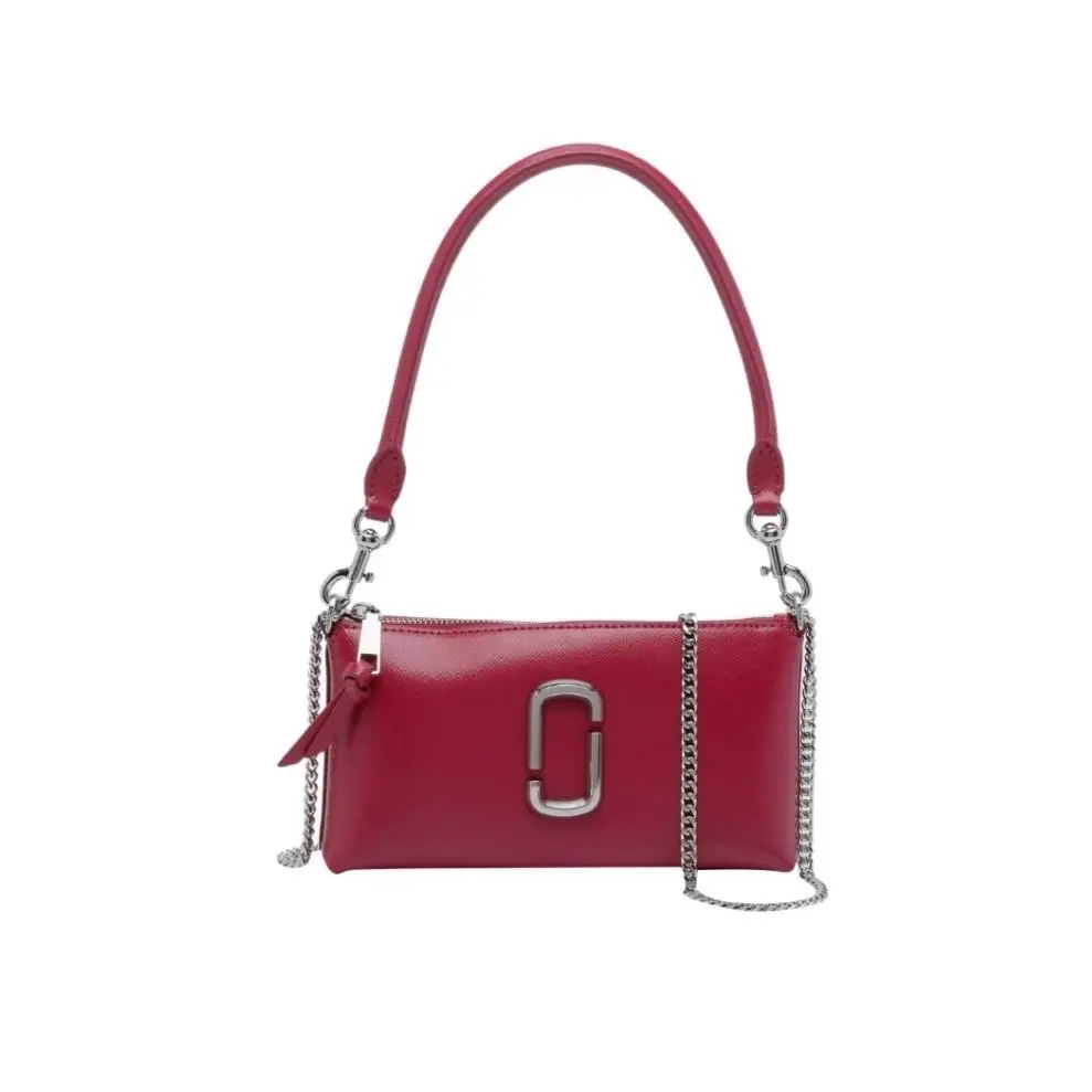 Marc Jacobs The Snapshot Pochette Shoulder Bag Crossbody Clutch Siren Red
