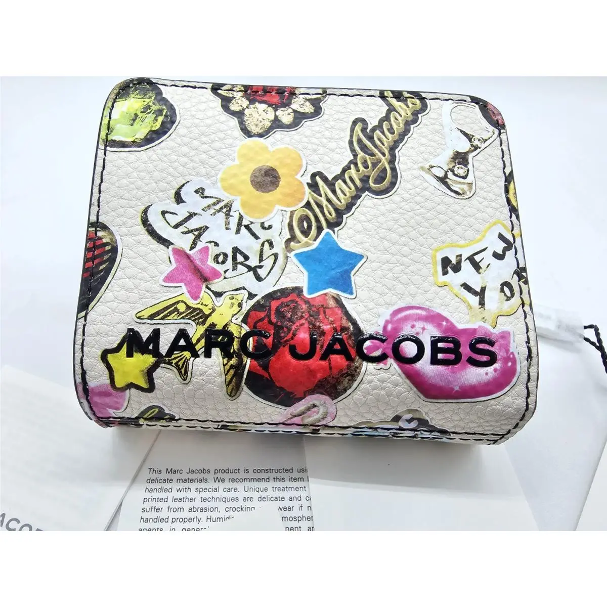 Marc Jacobs Mini Compact Wallet Limited Edition White MK26034