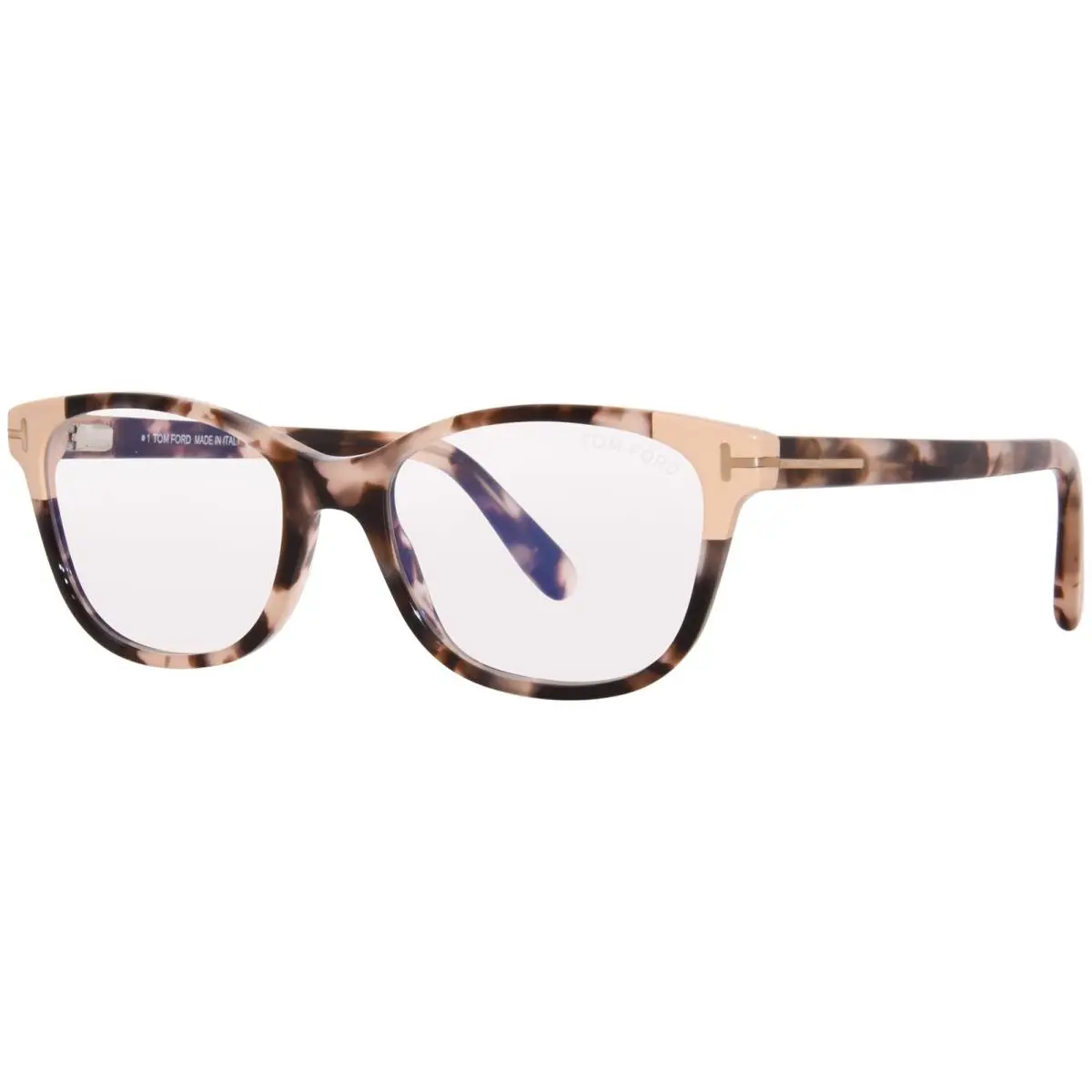 Tom Ford TF5638-B 055 Eyeglasses Frame Women`s Coloured Havana/blue Filter 50mm