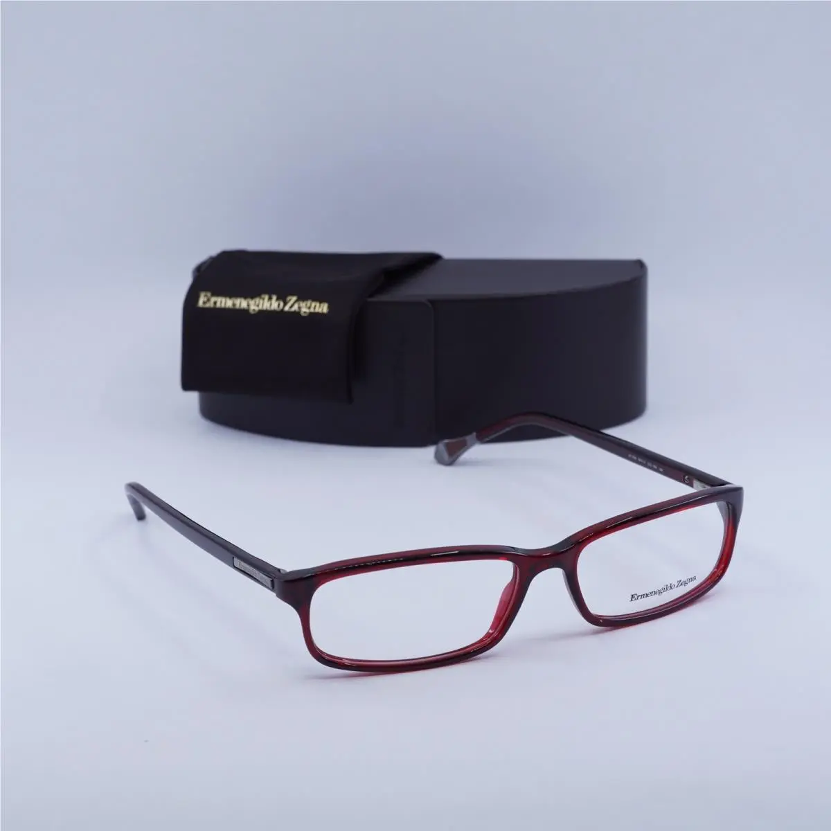 VZ3538 0954 Shiny Burgundy 56mm Eyeglasses by Ermenegildo Zegna