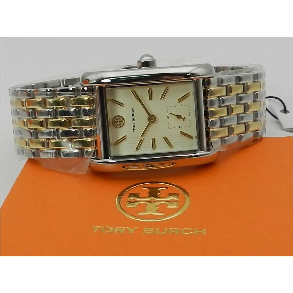 Tory Burch Women`s The Eleanor Two-tone Stainless Steel Bracelet Watch 25mm