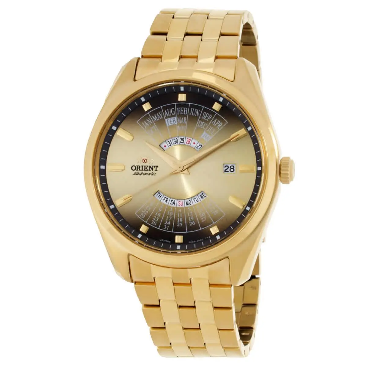 Orient Multi Year Calendar Automatic Champagne Dial Men`s Watch RA-BA0001G00C