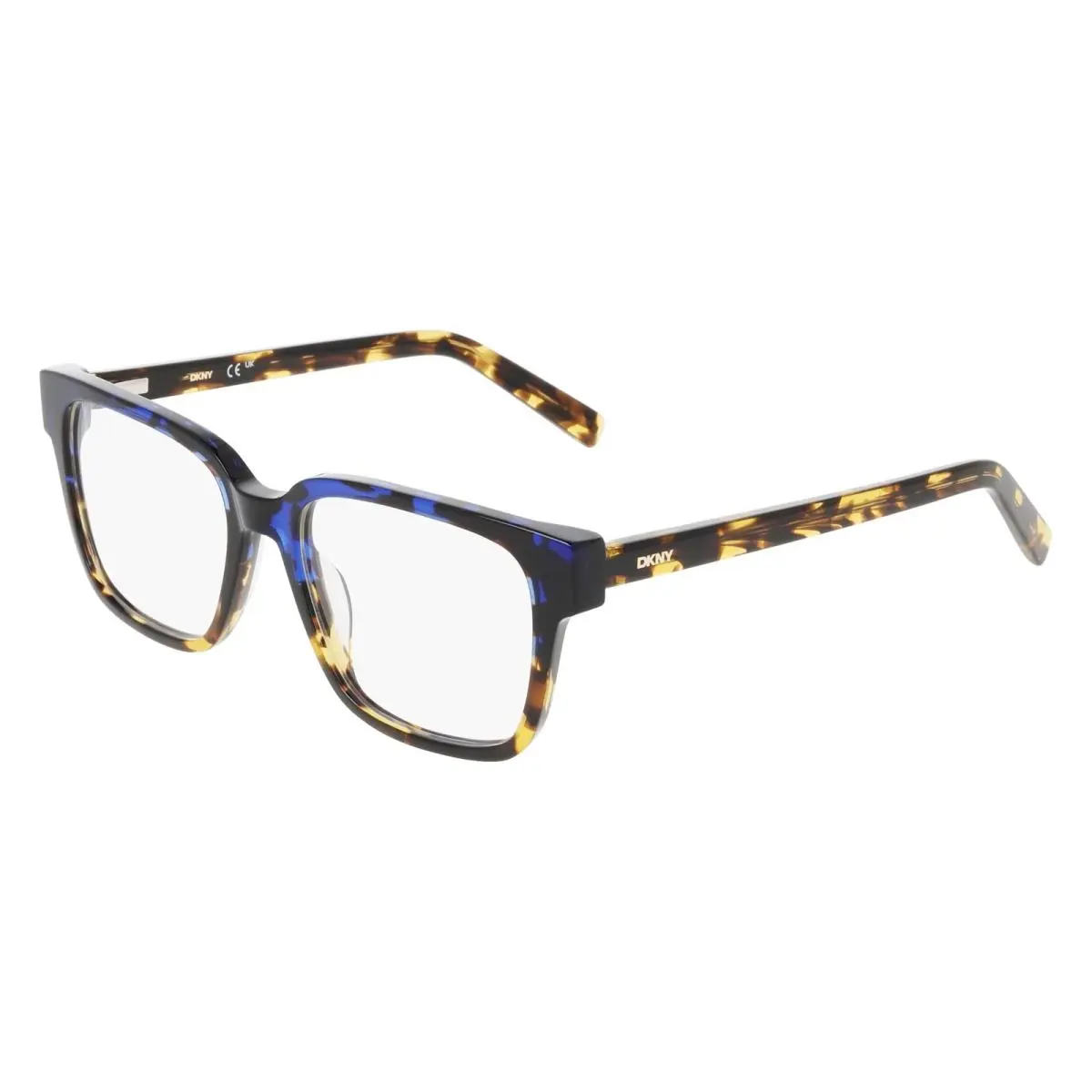Dkny DK-5075 428 Crystal Blue Golden Tortoise Eyeglasses 52/17/140