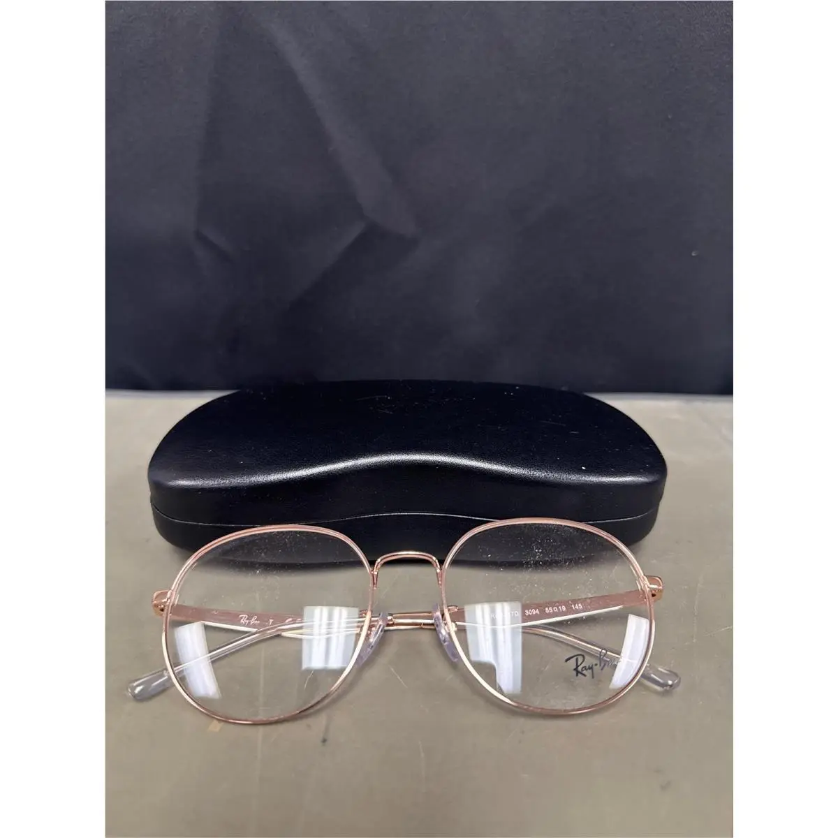 Ray-ban RX6517D Asian Fit 3094 Men`s Glasses Gold Size 55 - Blue Light Block Ava