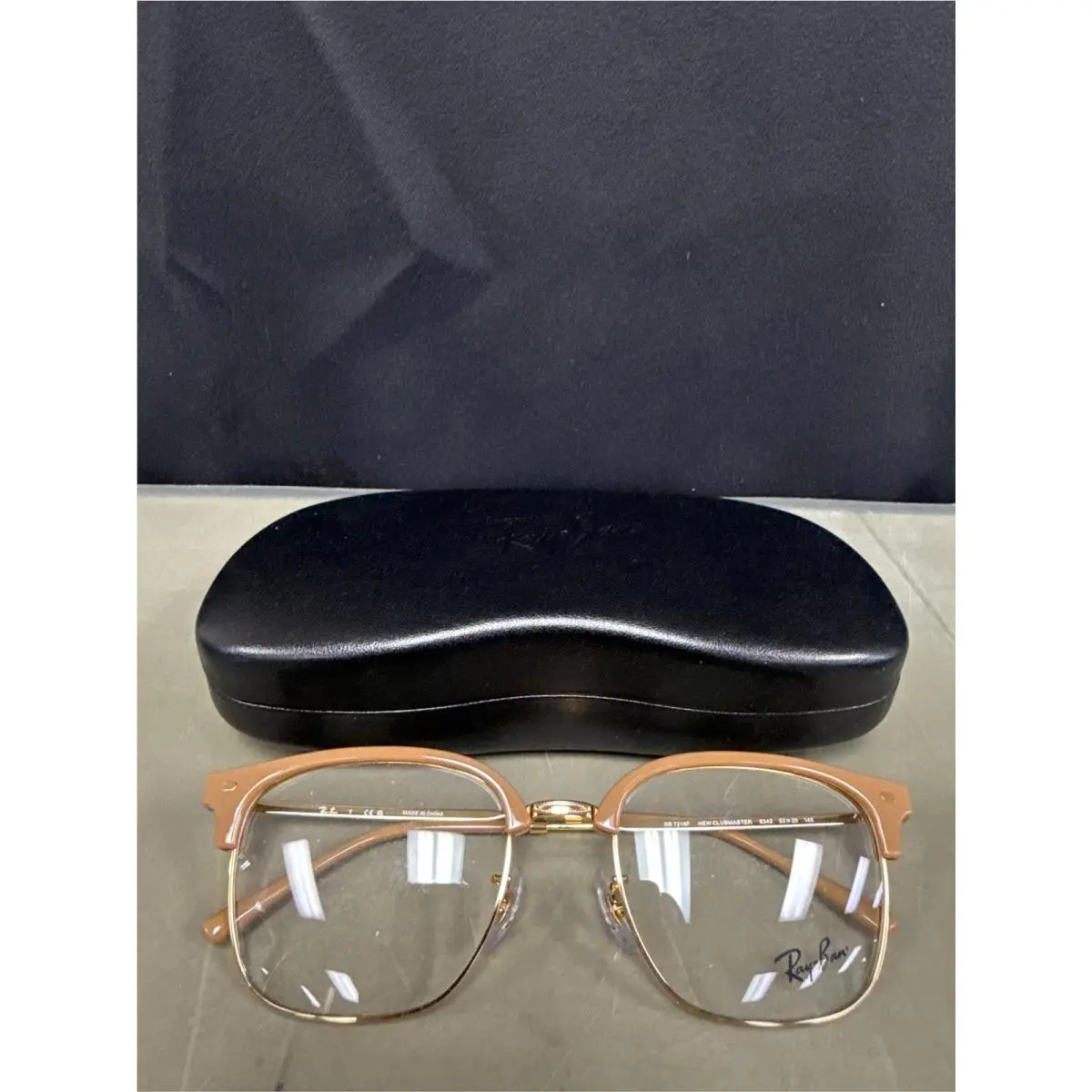 Ray-ban RX7216F Clubmaster Asian Fit 8342 Men`s Glasses Brown Size 53 - Hsa/