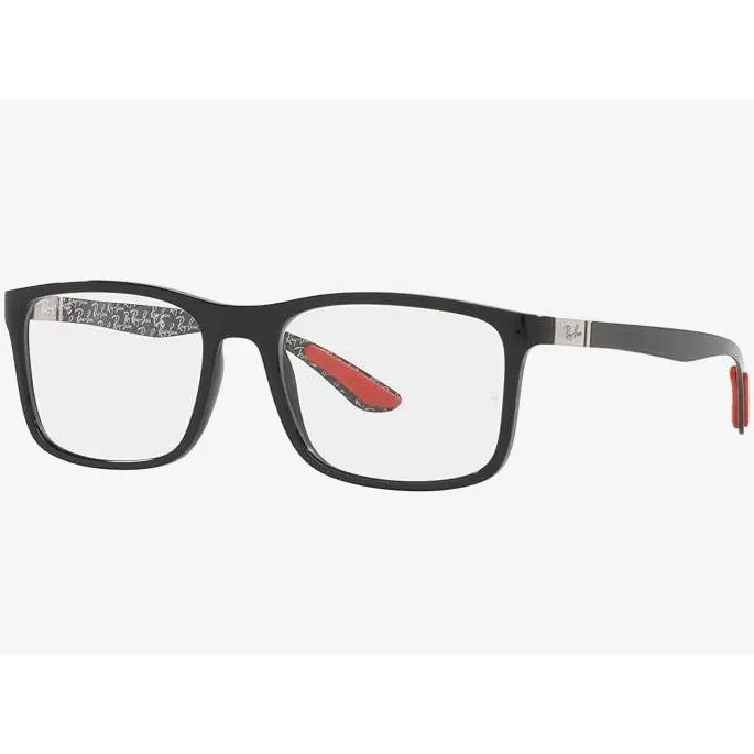 Ray-ban RX8908 2000 Black Rectangular Optical Eyeglasses Frame 55mm Unisex