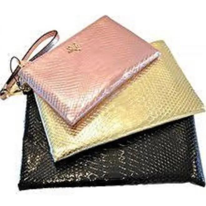 Set OF 3PC Victoria Secret Cosmetic Makeup Bags Pink Trio Wristlet