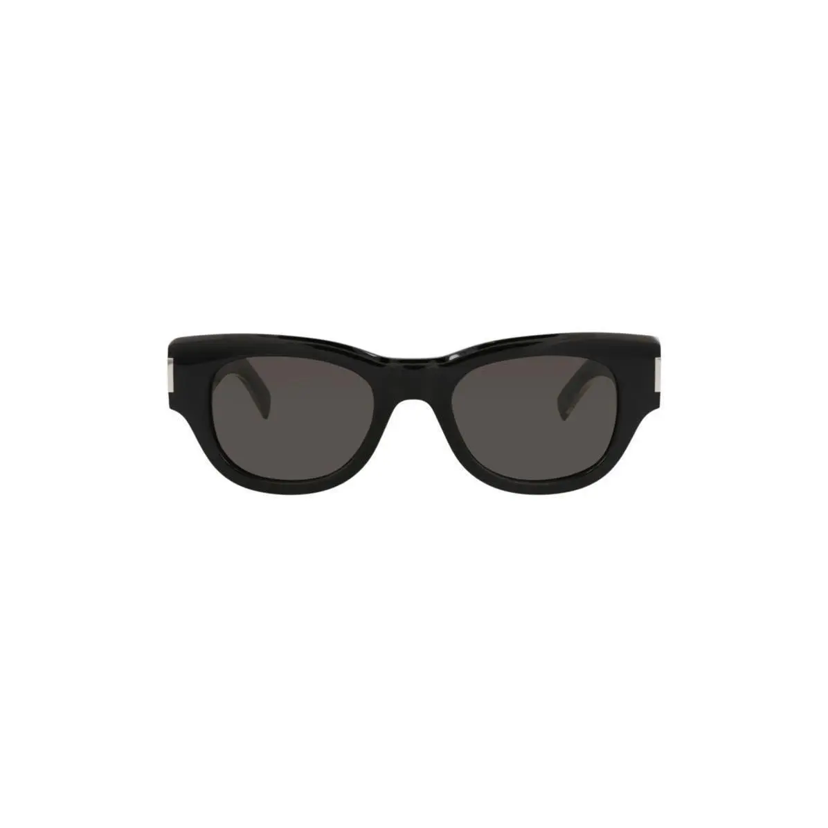 Saint Laurent Women 49mm Round Sunglasses Black Crystal Grey by Yves Saint Laurent