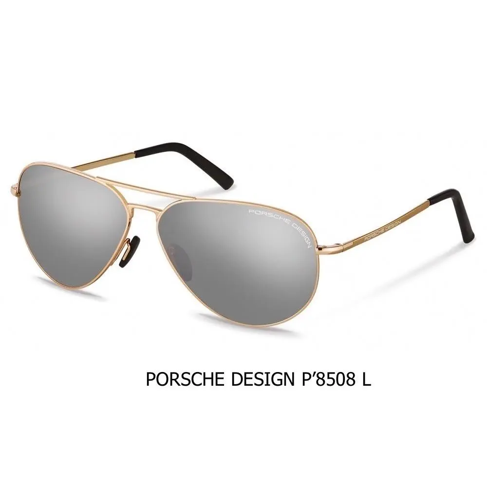 Porsche Design P8508 L Heritage Aviator Sunglasses Rose Gold Mirrored