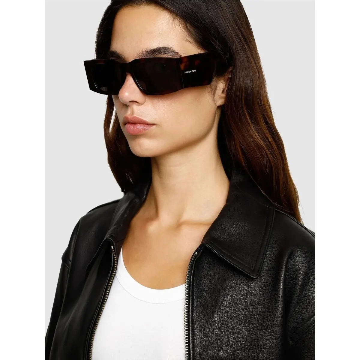 Saint Laurent Sunglasses SL654 003 Oversized Havana Women Eyewear SL 654 003 by Yves Saint Laurent