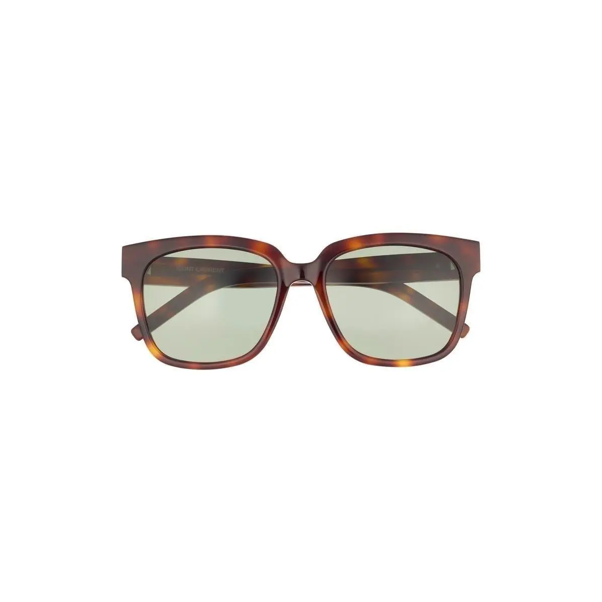 Saint Laurent Men Square 54mm Sunglasses Havana Havana Green