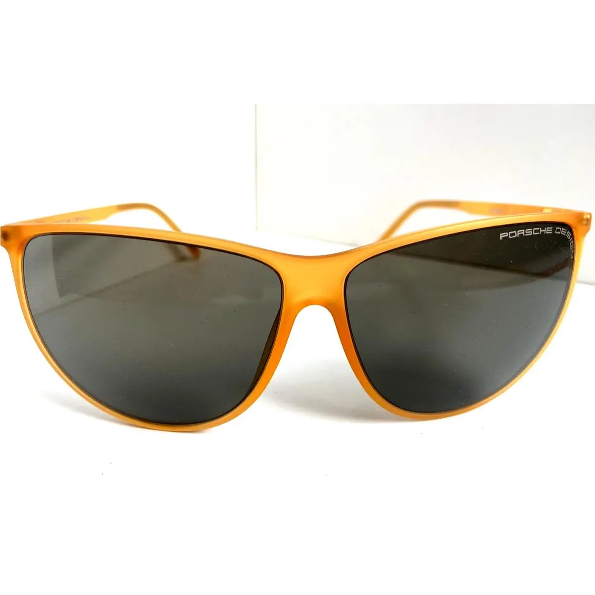 Porsche Design P 8601 C Titanium Cat Eye Orange Oversized Women`s Sunglasses