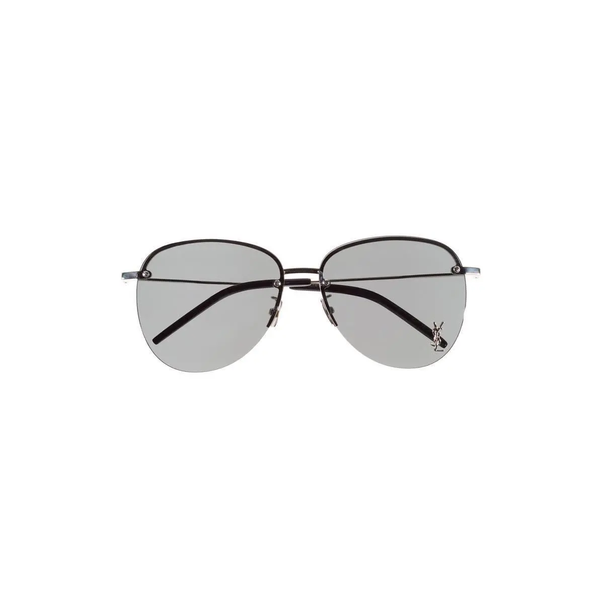 Saint Laurent Women 61mm Oval Sunglasses Silver