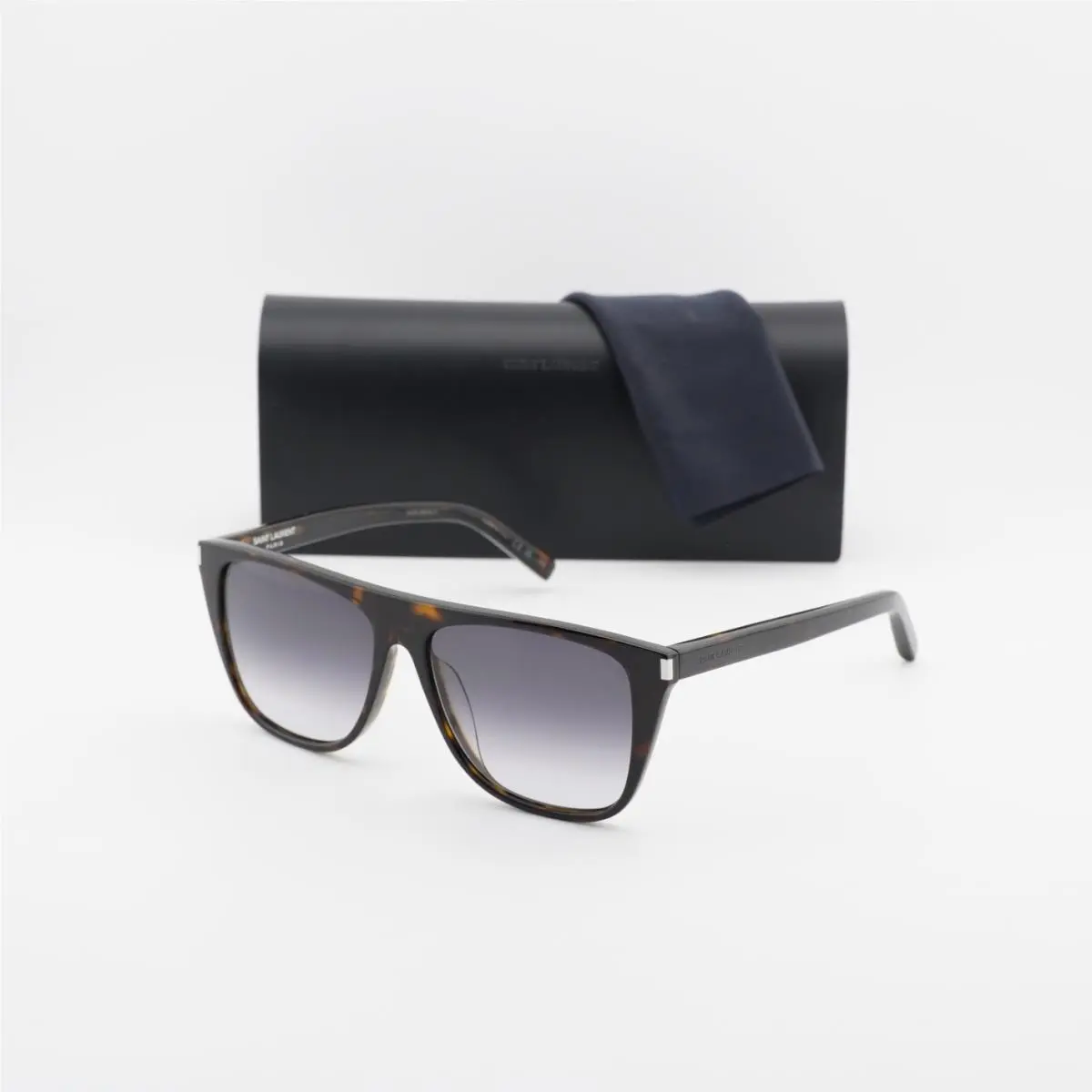 Saint Laurent SL1F 003 Dark Havana/grey Gradient 58-16-145 Sunglasses by Yves Saint Laurent
