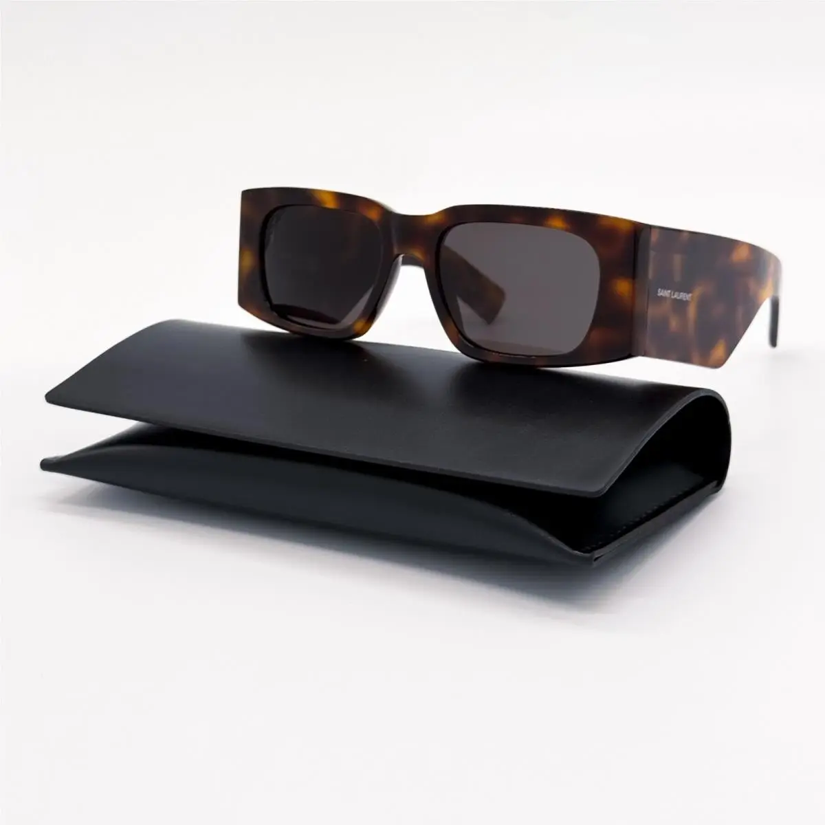Saint Laurent Sunglasses SL654 003 Women Square Havana/gray Eyewear by Yves Saint Laurent