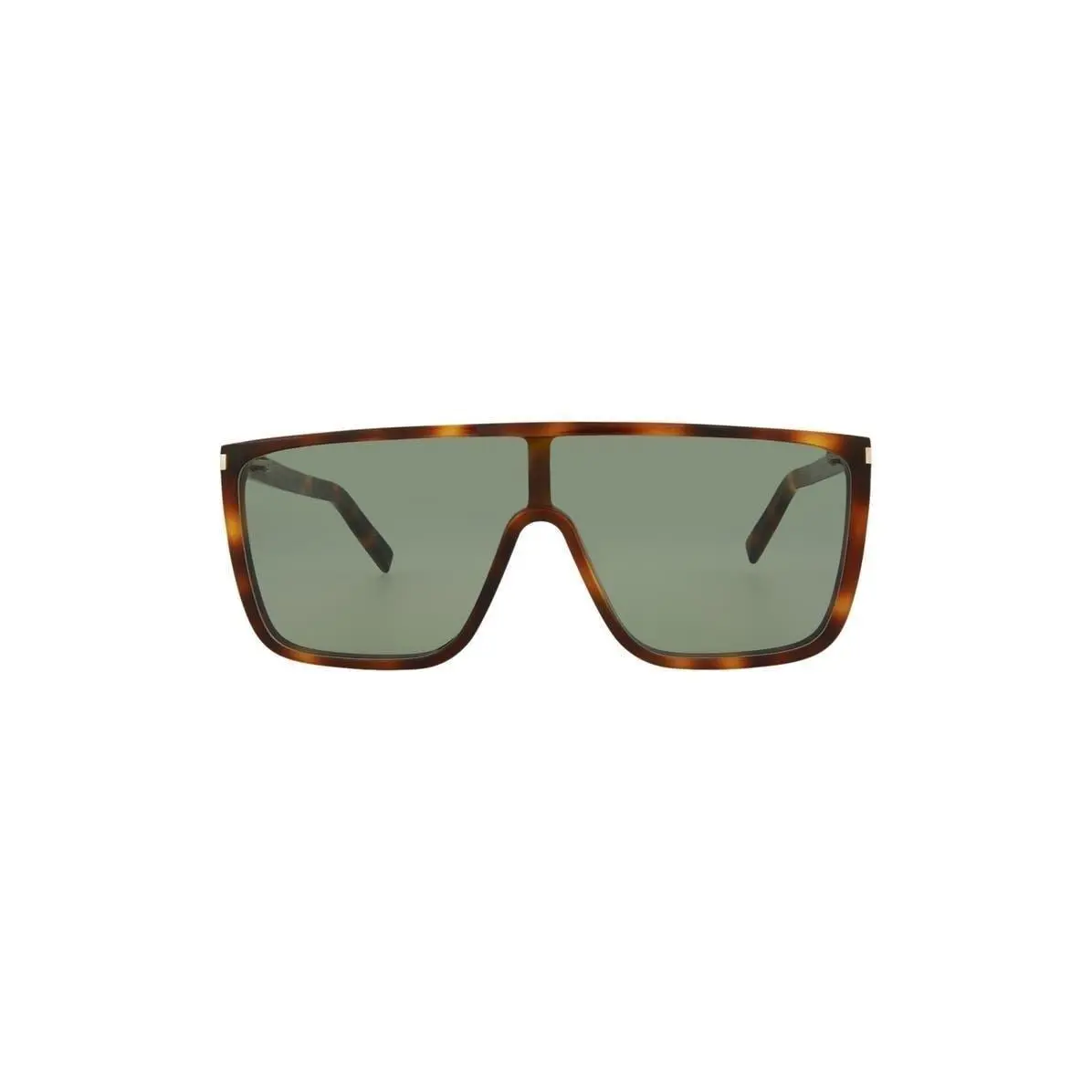 Saint Laurent Women 99mm Shield Sunglasses Havana Green