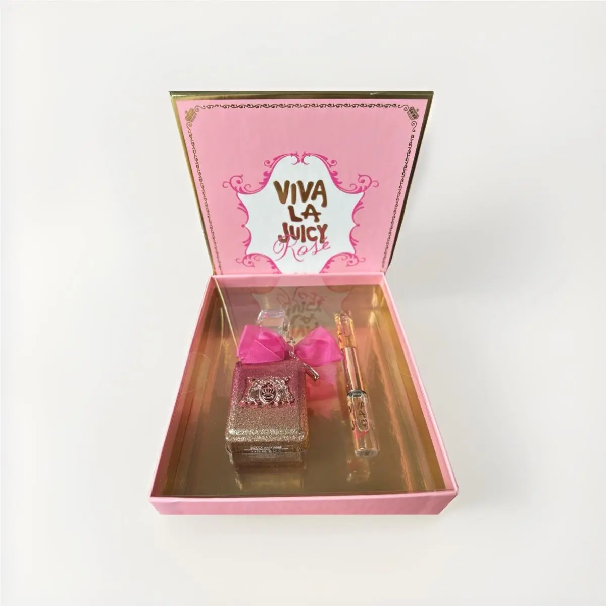 Viva La Juicy Rose 50ml Edp Gift Set + Roller Ball Duo 5ml / 0.17oz Each