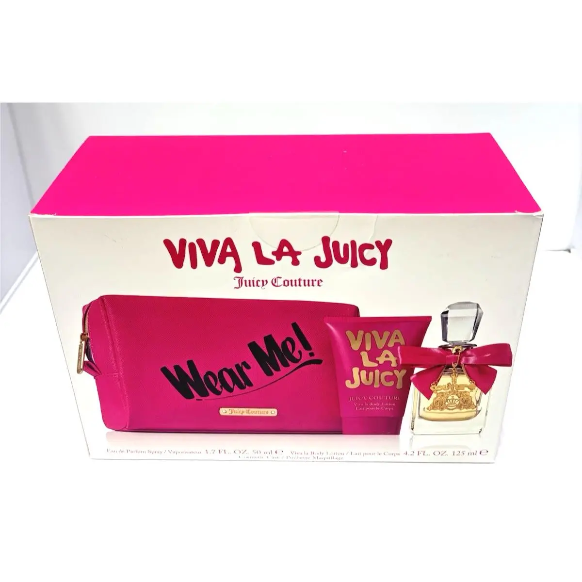 Juicy Couture Viva La Juicy Gift Set Edp 50ml Body Lotion 125ml Cosmetic Case