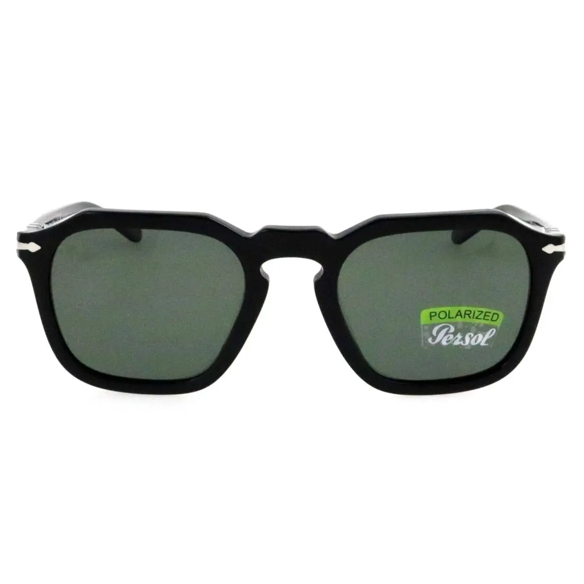 Persol PO 3292-S 95/58 50mm Black Square Polarized Sunglasses Italy
