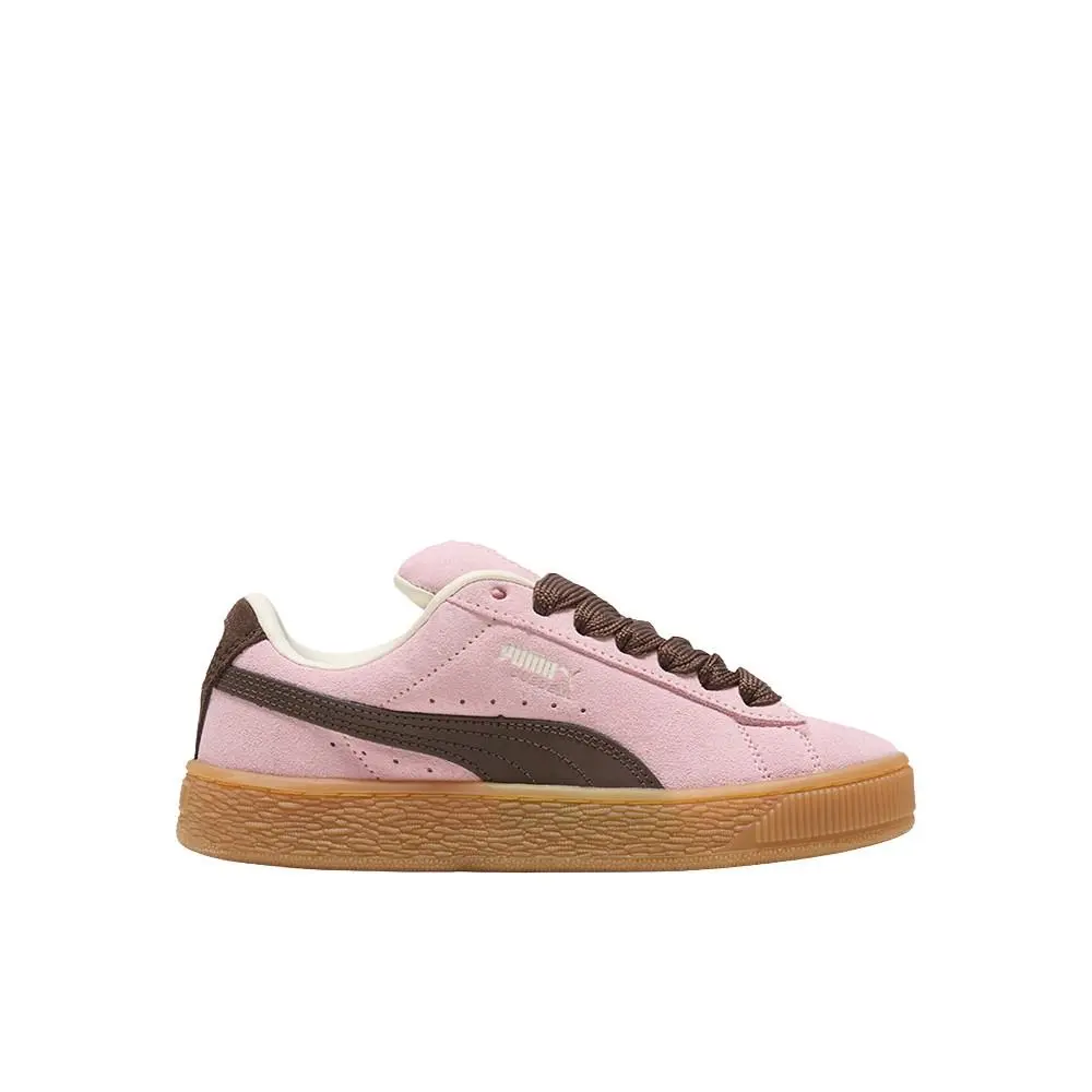 Puma Suede Xl Skate Lace Up Youth Girls Pink Sneakers Casual Shoes 39818001
