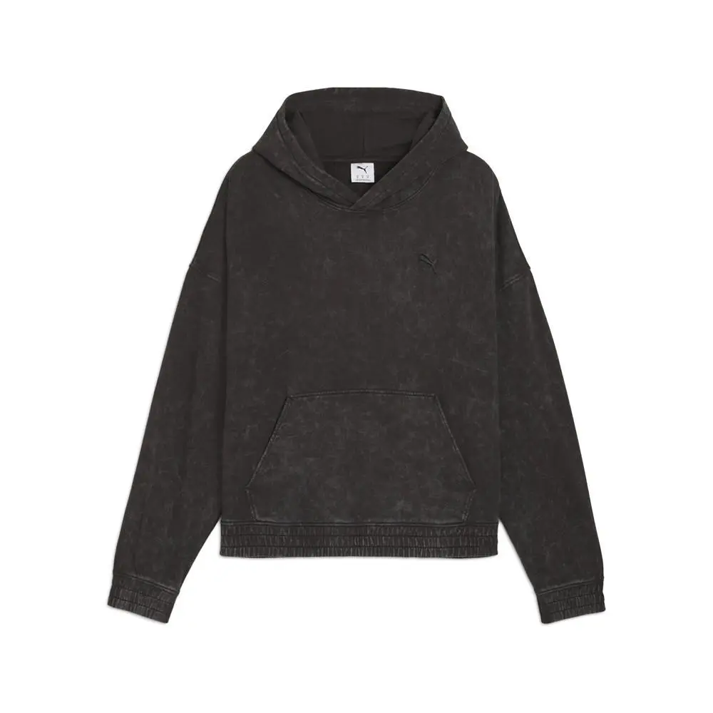 Puma Future..archive Boxy Washed Pullover Hoodie Womens Black Casual Outerwear 6