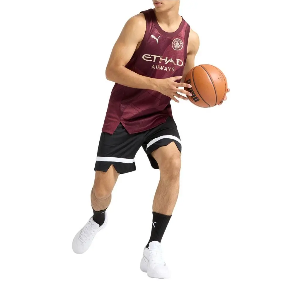 Puma clothing - PUMA  Hoops X Manchester City Seeding Crew Neck Sleeveless Jersey - 63344401 - Red 10