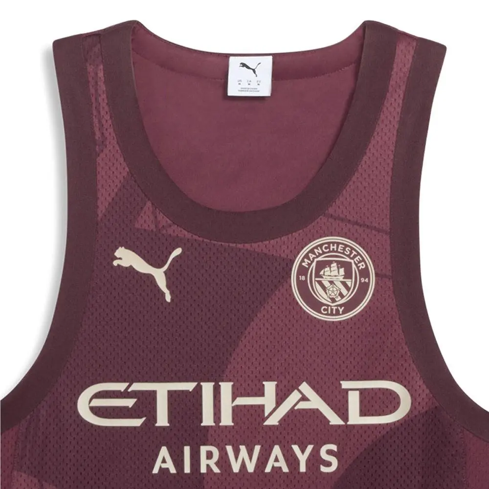 Puma clothing - PUMA  Hoops X Manchester City Seeding Crew Neck Sleeveless Jersey - 63344401 - Red 11
