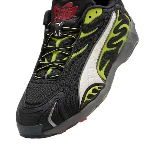 Puma shoes - Inhale A$AP Rocky Black Lime Pow - 402459-01 - Black 1