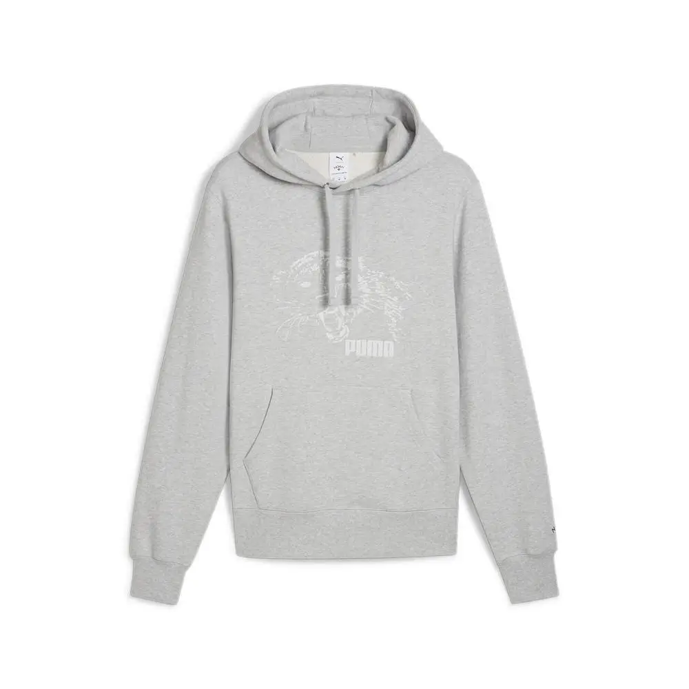 Puma X Noah Graphic Pullover Hoodie Mens Grey Casual Outerwear 62387204