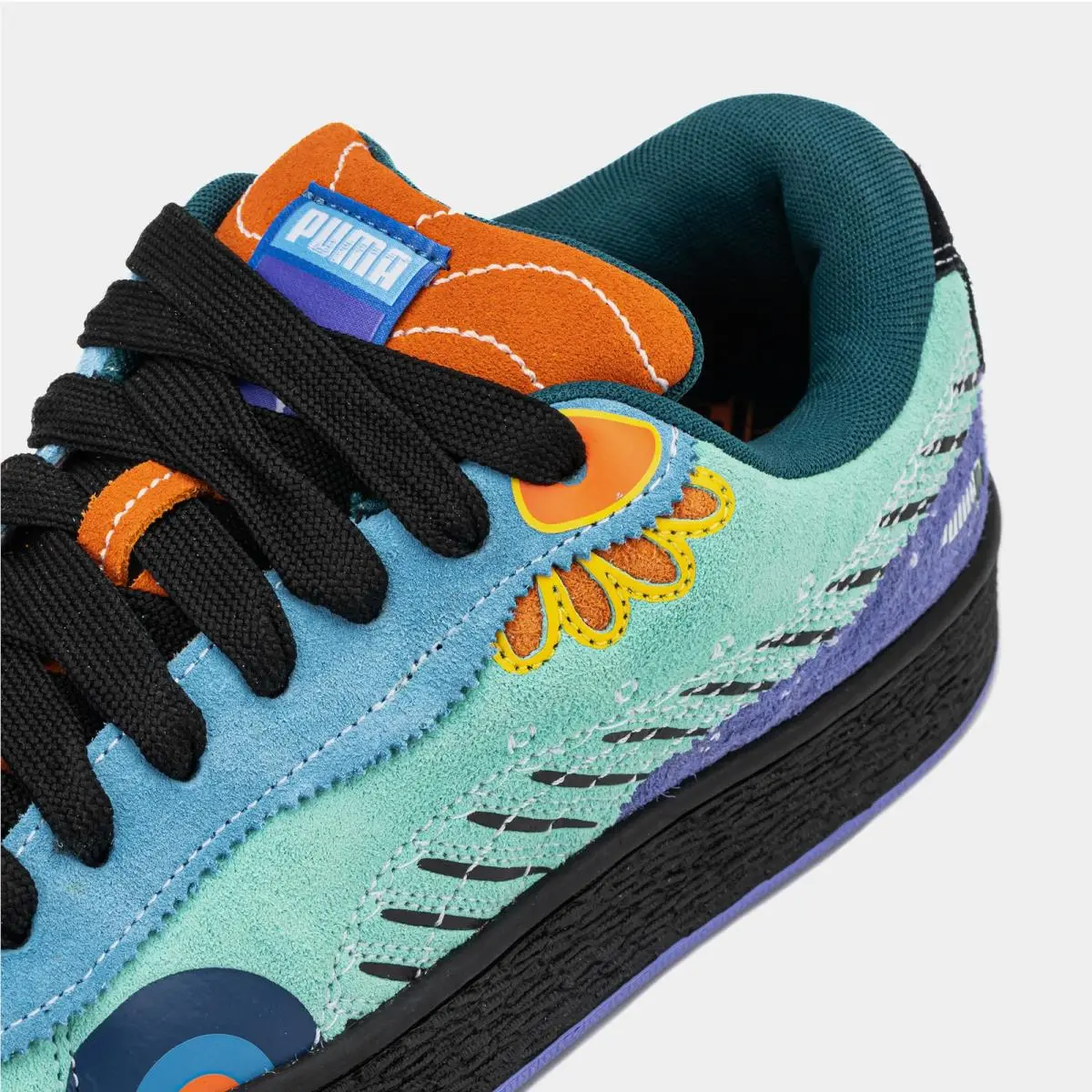 Puma shoes - Suede XL Dia De Los Muertos Mint - 398409-01 - Green 3