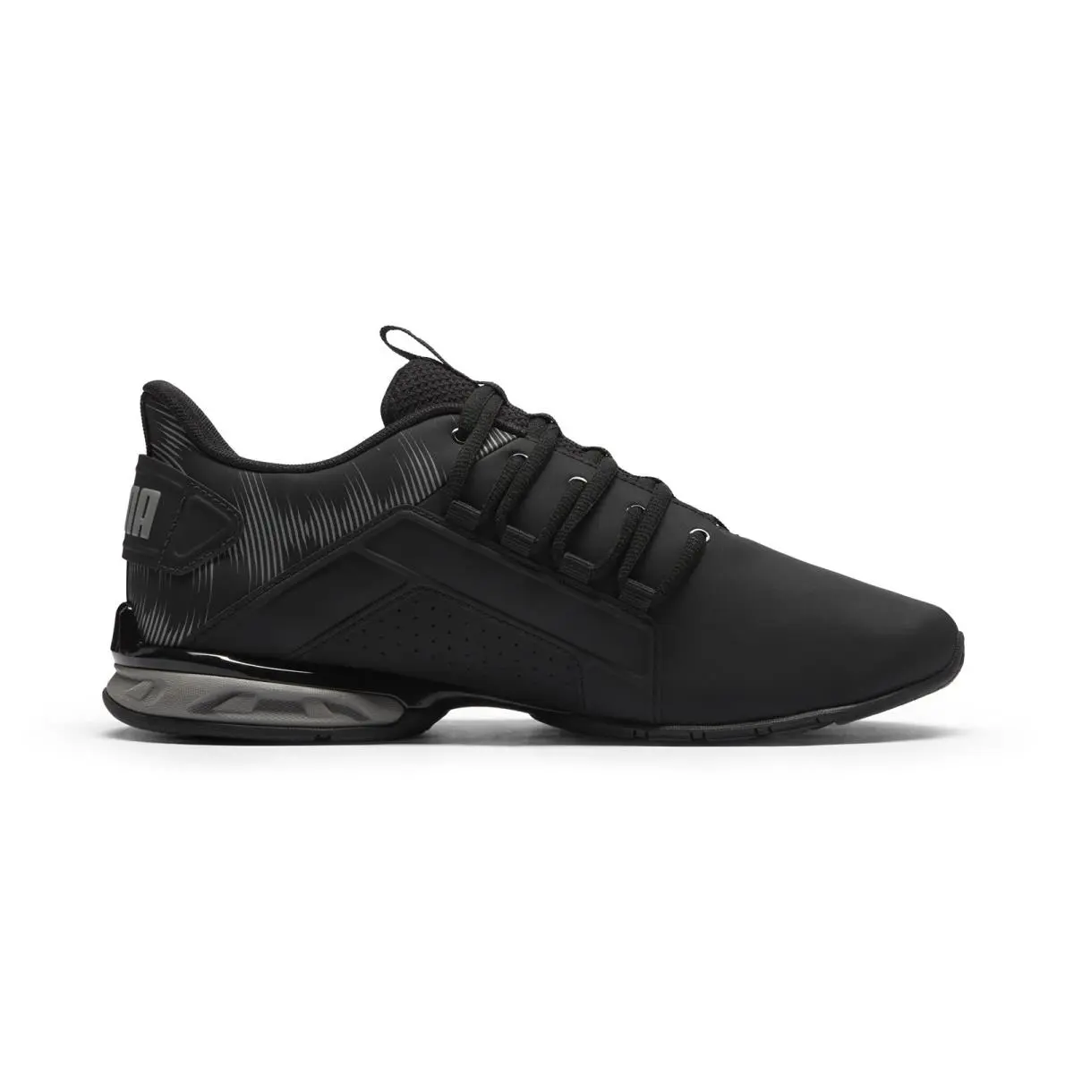 Puma Viz Runner Rapid Nbk Sonic Drip Mens Black Wide Athletic Running Shoes