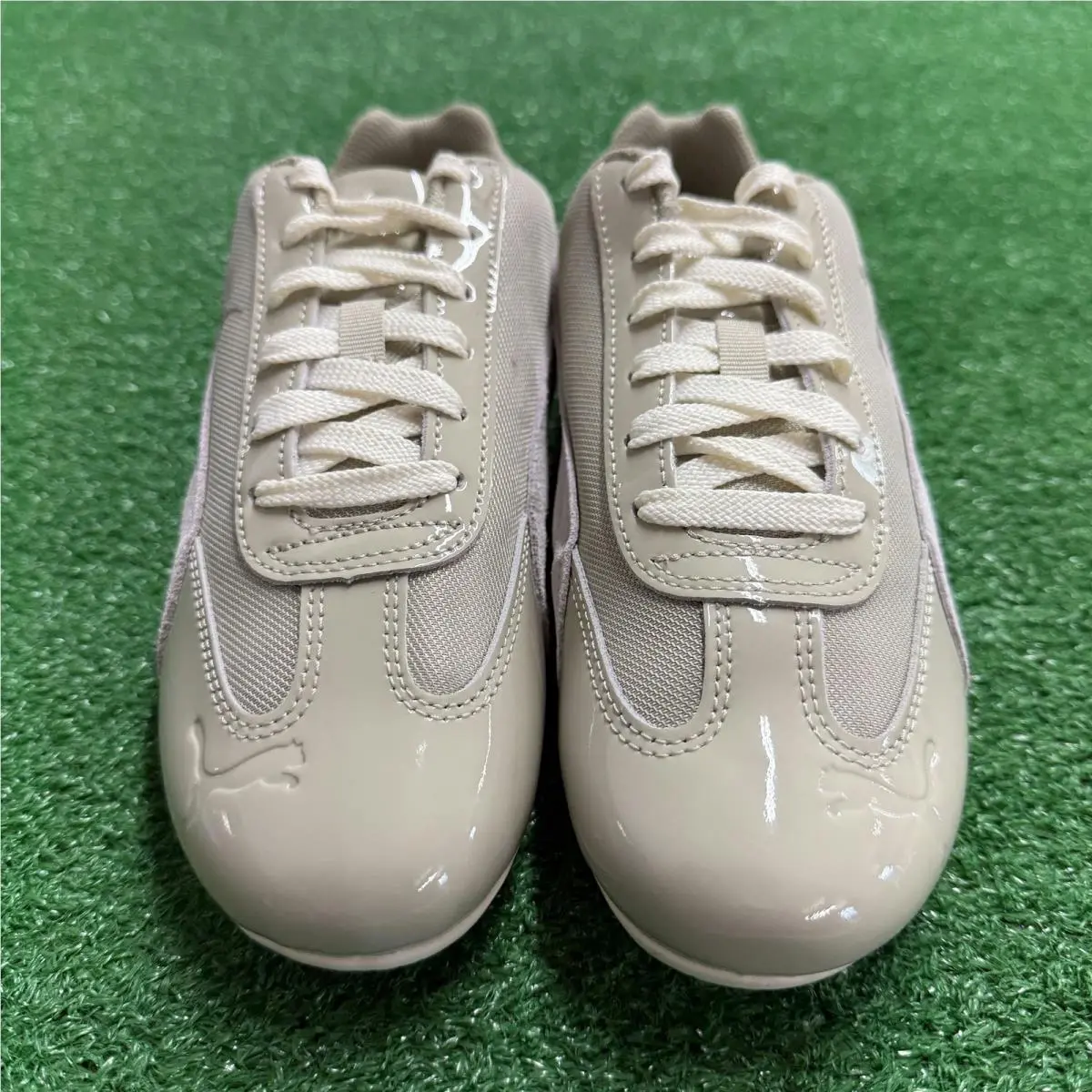 Puma shoes - Speedcat Patent Pebble Grey/Feather Grey - 405418-01 - Cream 2