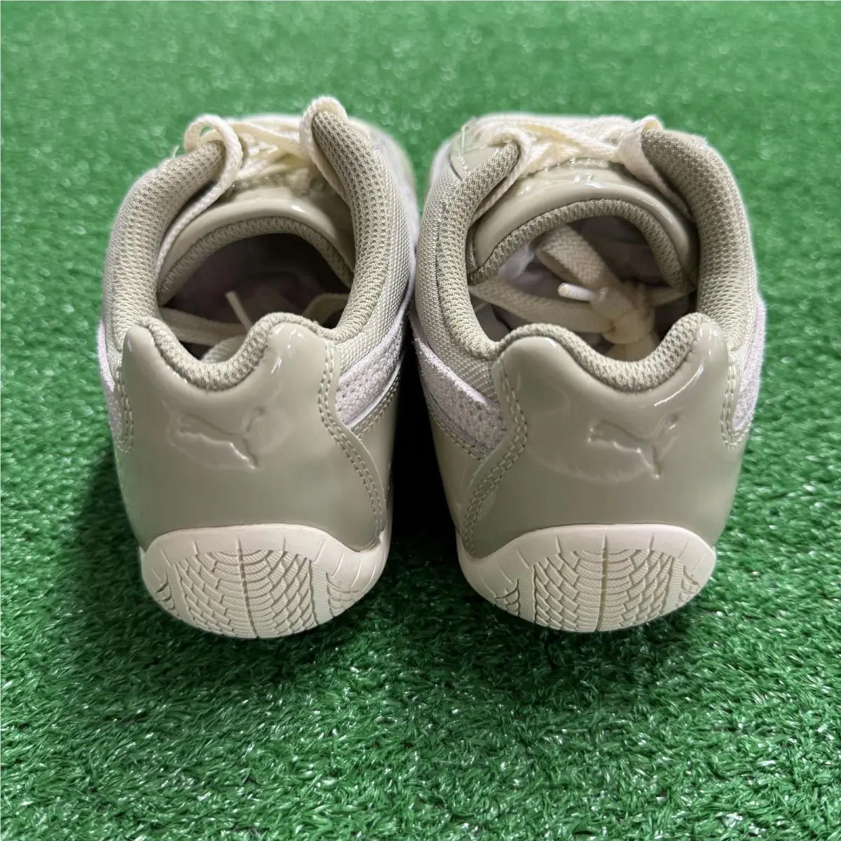 Puma shoes - Speedcat Patent Pebble Grey/Feather Grey - 405418-01 - Cream 9