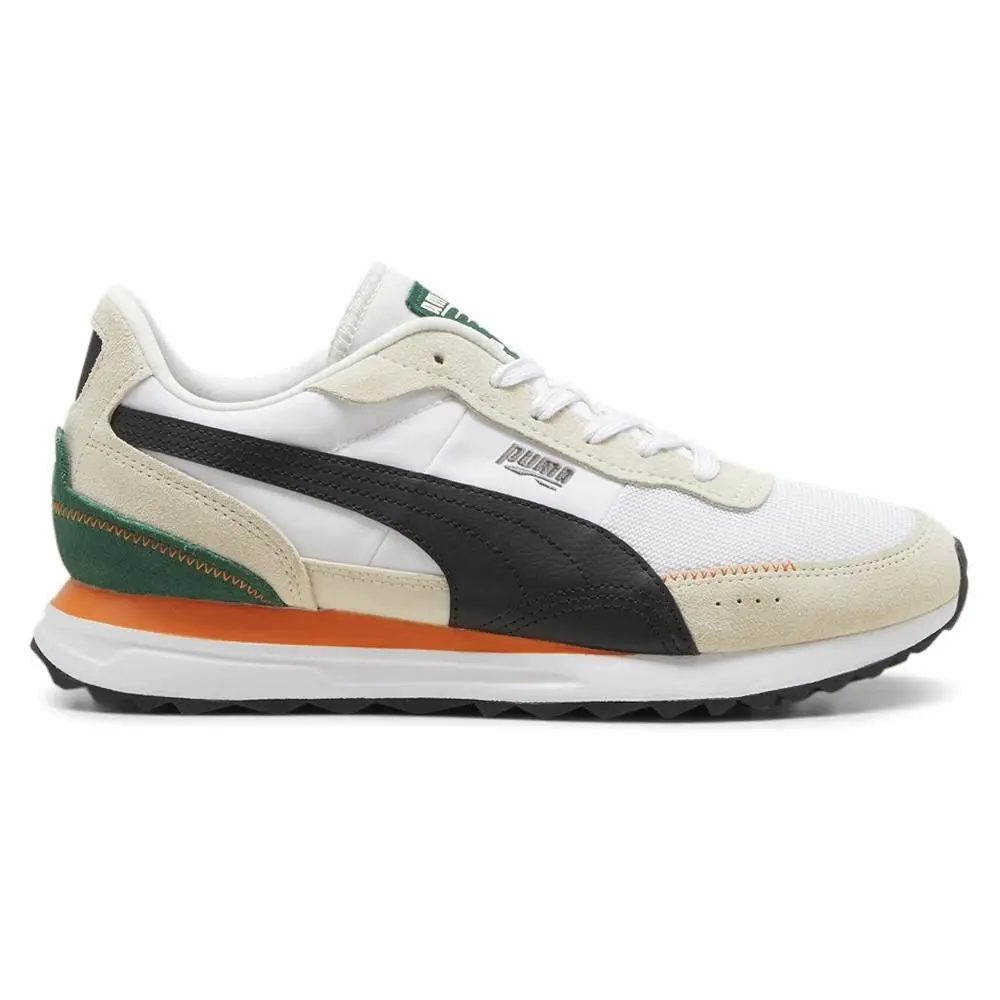 Puma Road Rider Suede Lace Up Mens White Sneakers Casual Shoes 39737701