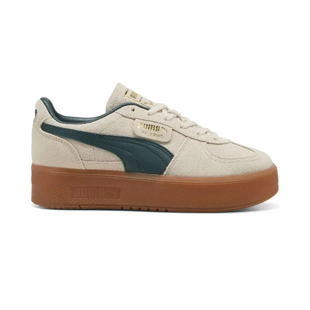 Puma Palermo Elevata Lace Up Womens Beige Sneakers Casual Shoes 39934818