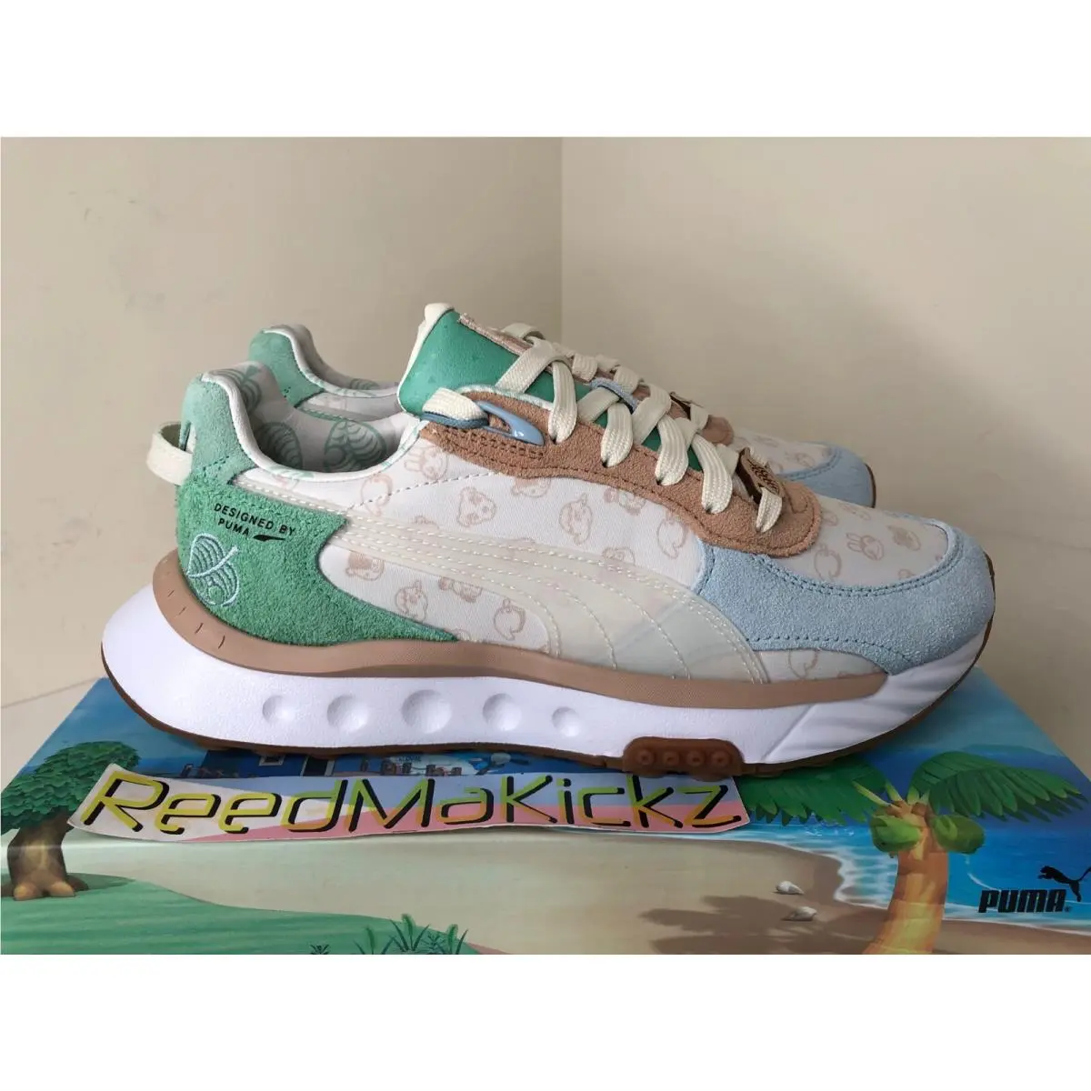Puma shoes - Puma Wild Rider Animal Crossing - 383070 01 - Light Sky, Manufacturer: Light Sky 8