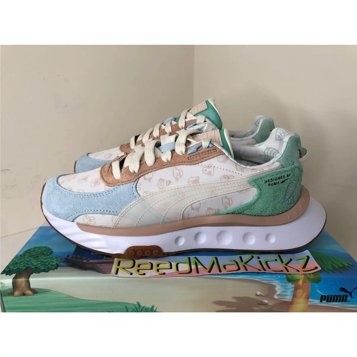 Puma shoes - Puma Wild Rider Animal Crossing - 383070 01 - Light Sky, Manufacturer: Light Sky 5