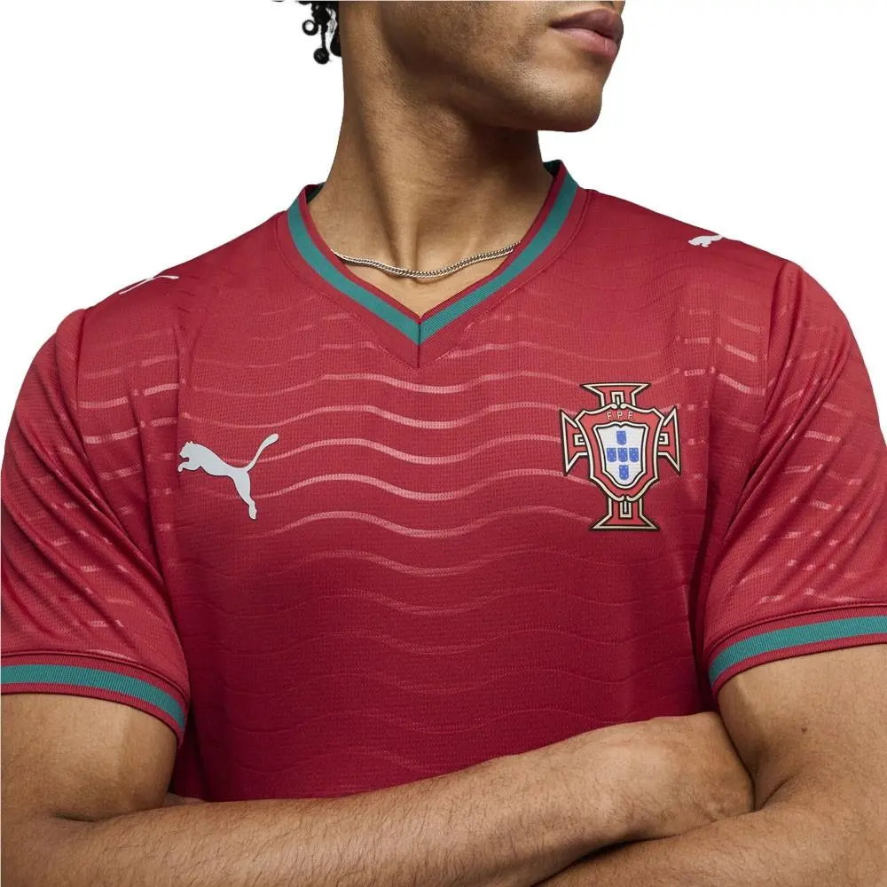 Puma clothing - PUMA Portugal Home Crew Neck Short Sleeve Soccer Jersey - 78327801 - Red 11