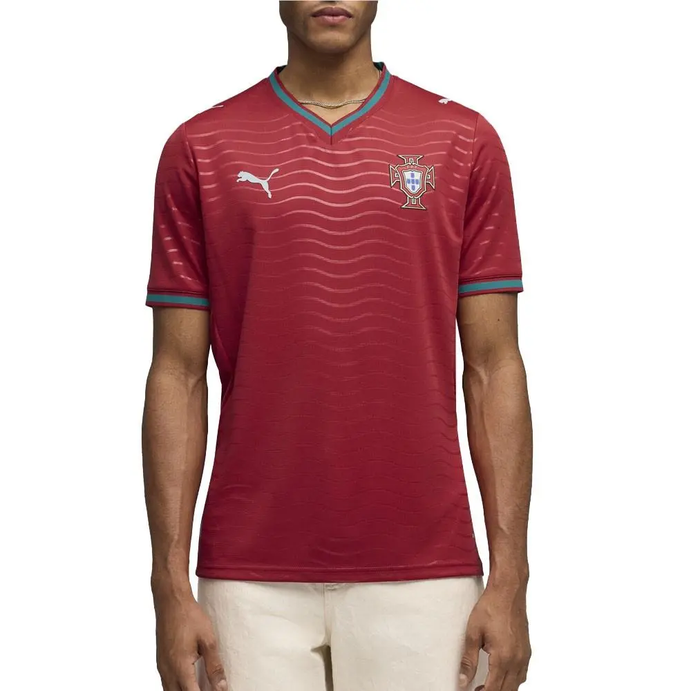 Puma clothing - PUMA Portugal Home Crew Neck Short Sleeve Soccer Jersey - 78327801 - Red 8