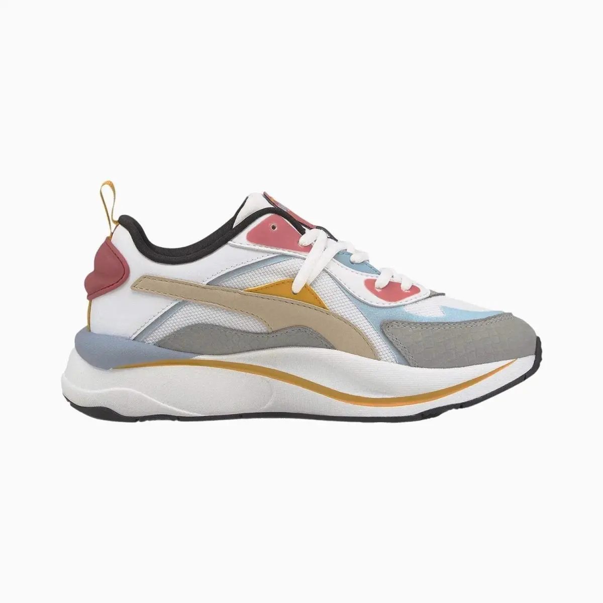Puma Women’s Rs-curve Bright Height Sneakers Mesh Shoes Chunky Platform Running