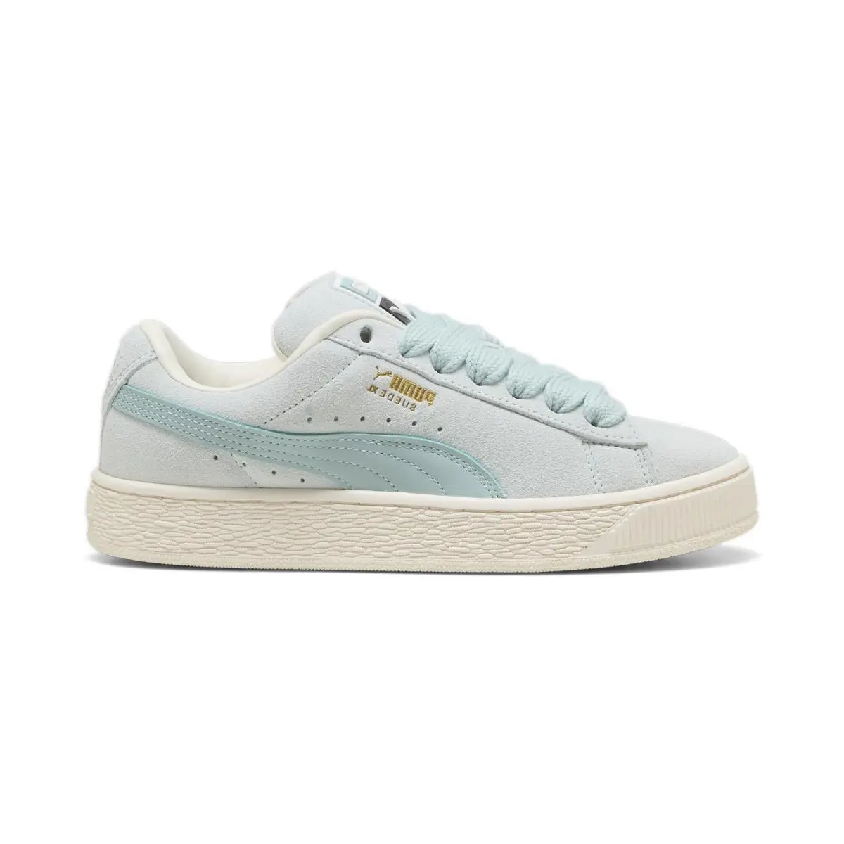 Puma Suede Xl 39764810 Womens Blue Suede Lace Up Lifestyle Sneakers Shoes